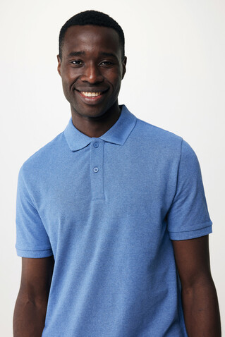 IQONIQ Yosemite Piqué-Poloshirt aus recycelter Baumwolle heather blue bedrucken, Art.-Nr. T9200.024.XXL IQONIQ Yosemite Piqué-Poloshirt aus recycelter Baumwolle heather blue bedrucken, Art.-Nr. T9200.024.XXL