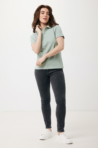 IQONIQ Yosemite Piqué-Poloshirt aus recycelter Baumwolle Iceberg green bedrucken, Art.-Nr. T9200.023.5XL