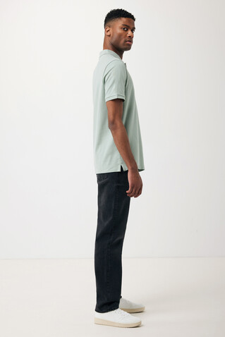 IQONIQ Yosemite Piqué-Poloshirt aus recycelter Baumwolle Iceberg green bedrucken, Art.-Nr. T9200.023.5XL