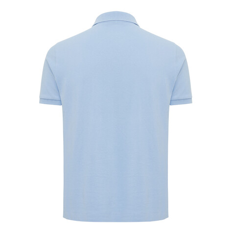 IQONIQ Yosemite Piqué-Poloshirt aus recycelter Baumwolle sky blue bedrucken, Art.-Nr. T9200.022.L