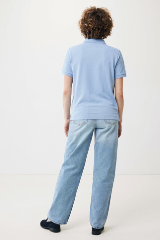 IQONIQ Yosemite Piqué-Poloshirt aus recycelter Baumwolle sky blue bedrucken, Art.-Nr. T9200.022.L
