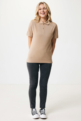 IQONIQ Yosemite Piqué-Poloshirt aus recycelter Baumwolle heather brown bedrucken, Art.-Nr. T9200.017.L