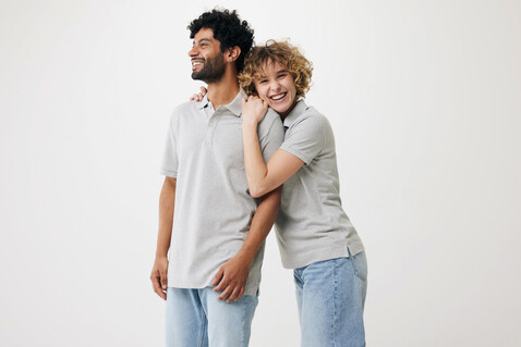 IQONIQ Yosemite Piqué-Poloshirt aus recycelter Baumwolle heather grey bedrucken, Art.-Nr. T9200.013.XXXL IQONIQ Yosemite Piqué-Poloshirt aus recycelter Baumwolle heather grey bedrucken, Art.-Nr. T9200.013.XXXL