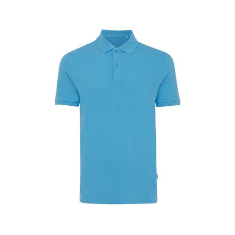 IQONIQ Yosemite Piqué-Poloshirt aus recycelter Baumwolle tranquil blue bedrucken, Art.-Nr. T9200.010.XXS
