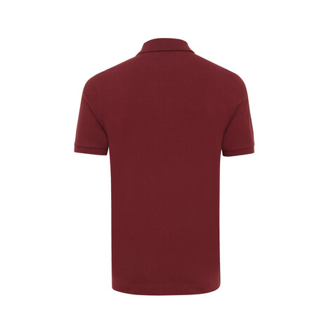 IQONIQ Yosemite Piqué-Poloshirt aus recycelter Baumwolle burgunderrot bedrucken, Art.-Nr. T9200.007.L