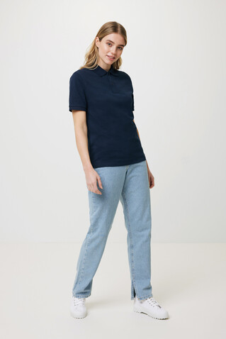 IQONIQ Yosemite Piqué-Poloshirt aus recycelter Baumwolle navy blau bedrucken, Art.-Nr. T9200.002.XXS