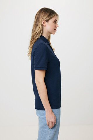 IQONIQ Yosemite Piqué-Poloshirt aus recycelter Baumwolle navy blau bedrucken, Art.-Nr. T9200.002.XXS