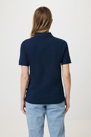 IQONIQ Yosemite Piqué-Poloshirt aus recycelter Baumwolle navy blau bedrucken, Art.-Nr. T9200.002.XXS