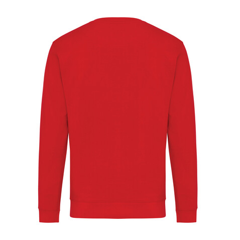 IQONIQ Zion Rundhals-Sweater aus recycelter Baumwolle rot bedrucken, Art.-Nr. T9300.029.M