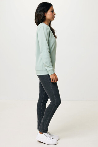 IQONIQ Zion Rundhals-Sweater aus recycelter Baumwolle Iceberg green bedrucken, Art.-Nr. T9300.023.S IQONIQ Zion Rundhals-Sweater aus recycelter Baumwolle Iceberg green bedrucken, Art.-Nr. T9300.023.S