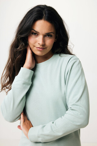 IQONIQ Zion Rundhals-Sweater aus recycelter Baumwolle Iceberg green bedrucken, Art.-Nr. T9300.023.S IQONIQ Zion Rundhals-Sweater aus recycelter Baumwolle Iceberg green bedrucken, Art.-Nr. T9300.023.S