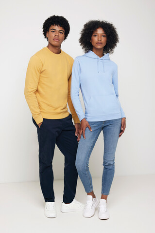IQONIQ Zion Rundhals-Sweater aus recycelter Baumwolle ochre yellow bedrucken, Art.-Nr. T9300.021.XXL IQONIQ Zion Rundhals-Sweater aus recycelter Baumwolle ochre yellow bedrucken, Art.-Nr. T9300.021.XXL