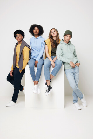 IQONIQ Zion Rundhals-Sweater aus recycelter Baumwolle ochre yellow bedrucken, Art.-Nr. T9300.021.XXL IQONIQ Zion Rundhals-Sweater aus recycelter Baumwolle ochre yellow bedrucken, Art.-Nr. T9300.021.XXL