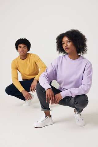 IQONIQ Zion Rundhals-Sweater aus recycelter Baumwolle ochre yellow bedrucken, Art.-Nr. T9300.021.XXL IQONIQ Zion Rundhals-Sweater aus recycelter Baumwolle ochre yellow bedrucken, Art.-Nr. T9300.021.XXL