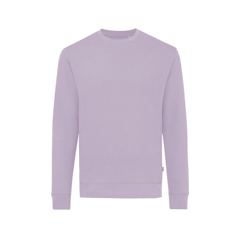 IQONIQ Zion Rundhals-Sweater aus recycelter Baumwolle lavender bedrucken, Art.-Nr. T9300.011.XXL