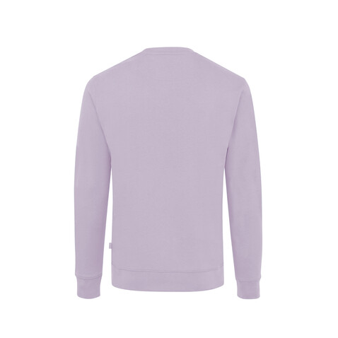 IQONIQ Zion Rundhals-Sweater aus recycelter Baumwolle lavender bedrucken, Art.-Nr. T9300.011.XXL