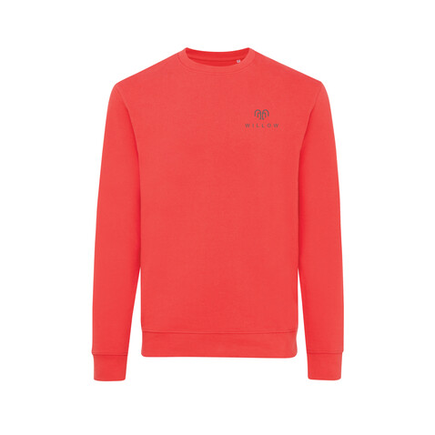 IQONIQ Zion Rundhals-Sweater aus recycelter Baumwolle luscious red bedrucken, Art.-Nr. T9300.008.M IQONIQ Zion Rundhals-Sweater aus recycelter Baumwolle luscious red bedrucken, Art.-Nr. T9300.008.M