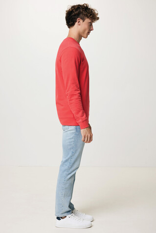 IQONIQ Zion Rundhals-Sweater aus recycelter Baumwolle luscious red bedrucken, Art.-Nr. T9300.008.M IQONIQ Zion Rundhals-Sweater aus recycelter Baumwolle luscious red bedrucken, Art.-Nr. T9300.008.M