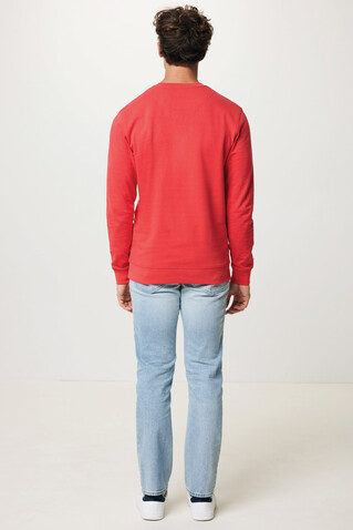 IQONIQ Zion Rundhals-Sweater aus recycelter Baumwolle luscious red bedrucken, Art.-Nr. T9300.008.M IQONIQ Zion Rundhals-Sweater aus recycelter Baumwolle luscious red bedrucken, Art.-Nr. T9300.008.M