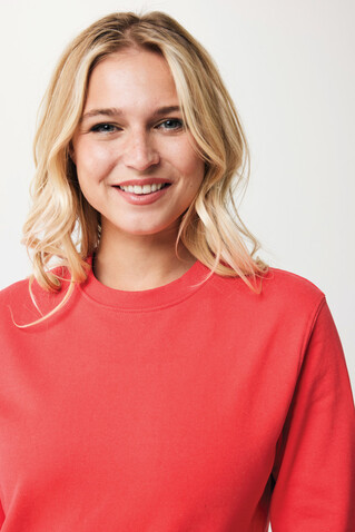 IQONIQ Zion Rundhals-Sweater aus recycelter Baumwolle luscious red bedrucken, Art.-Nr. T9300.008.M IQONIQ Zion Rundhals-Sweater aus recycelter Baumwolle luscious red bedrucken, Art.-Nr. T9300.008.M