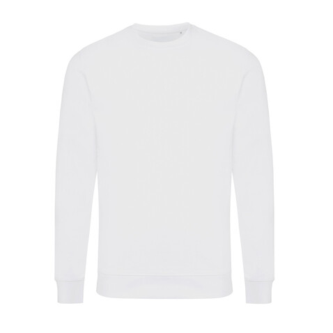IQONIQ Zion Rundhals-Sweater aus recycelter Baumwolle recycled white bedrucken, Art.-Nr. T9300.004.XXXL