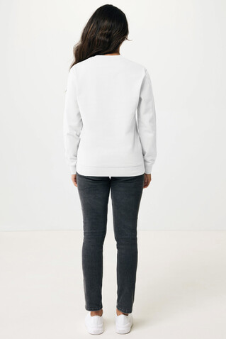 IQONIQ Zion Rundhals-Sweater aus recycelter Baumwolle recycled white bedrucken, Art.-Nr. T9300.004.XXXL