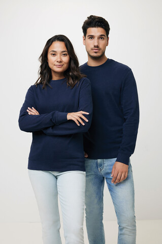 IQONIQ Zion Rundhals-Sweater aus recycelter Baumwolle navy blau bedrucken, Art.-Nr. T9300.002.5XL IQONIQ Zion Rundhals-Sweater aus recycelter Baumwolle navy blau bedrucken, Art.-Nr. T9300.002.5XL