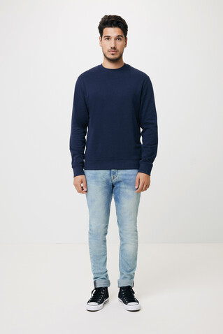 IQONIQ Zion Rundhals-Sweater aus recycelter Baumwolle navy blau bedrucken, Art.-Nr. T9300.002.5XL IQONIQ Zion Rundhals-Sweater aus recycelter Baumwolle navy blau bedrucken, Art.-Nr. T9300.002.5XL