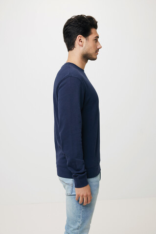 IQONIQ Zion Rundhals-Sweater aus recycelter Baumwolle navy blau bedrucken, Art.-Nr. T9300.002.5XL IQONIQ Zion Rundhals-Sweater aus recycelter Baumwolle navy blau bedrucken, Art.-Nr. T9300.002.5XL