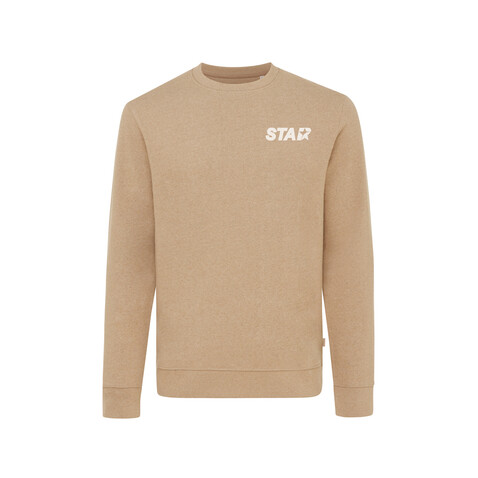 IQONIQ Denali ungefärbt. Rundhals-Sweater aus recycelter BW heather brown bedrucken, Art.-Nr. T9301.017.XXXL IQONIQ Denali ungefärbt. Rundhals-Sweater aus recycelter BW heather brown bedrucken, Art.-Nr. T9301.017.XXXL