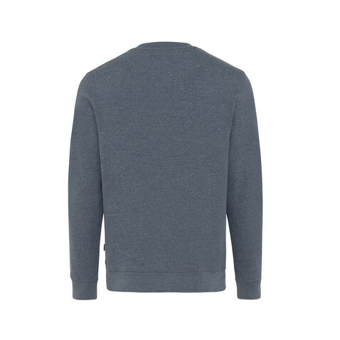 IQONIQ Denali ungefärbt. Rundhals-Sweater aus recycelter BW heather navy bedrucken, Art.-Nr. T9301.016.XXS