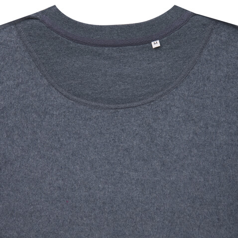 IQONIQ Denali ungefärbt. Rundhals-Sweater aus recycelter BW heather navy bedrucken, Art.-Nr. T9301.016.XXS