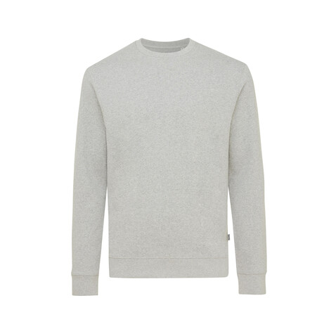 IQONIQ Denali ungefärbt. Rundhals-Sweater aus recycelter BW heather grey bedrucken, Art.-Nr. T9301.013.XXL