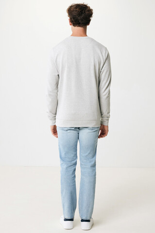 IQONIQ Denali ungefärbt. Rundhals-Sweater aus recycelter BW heather grey bedrucken, Art.-Nr. T9301.013.XXL