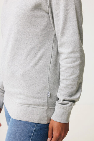 IQONIQ Denali ungefärbt. Rundhals-Sweater aus recycelter BW heather grey bedrucken, Art.-Nr. T9301.013.XXL