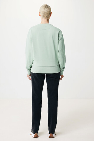 IQONIQ Kruger Relax-Rundhals-Sweater aus recycelt. Baumwolle Iceberg green bedrucken, Art.-Nr. T9302.023.XXXL
