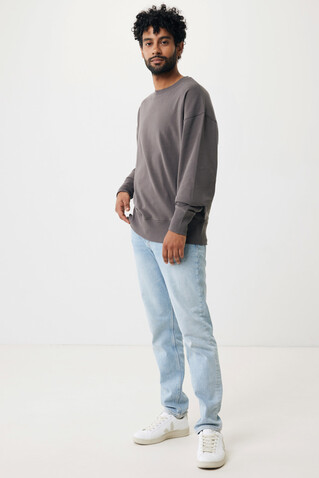 IQONIQ Kruger Relax-Rundhals-Sweater aus recycelt. Baumwolle anthrazit bedrucken, Art.-Nr. T9302.019.L IQONIQ Kruger Relax-Rundhals-Sweater aus recycelt. Baumwolle anthrazit bedrucken, Art.-Nr. T9302.019.L