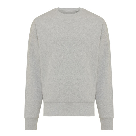 IQONIQ Kruger Relax-Rundhals-Sweater aus recycelt. Baumwolle heather grey bedrucken, Art.-Nr. T9302.013.XS IQONIQ Kruger Relax-Rundhals-Sweater aus recycelt. Baumwolle heather grey bedrucken, Art.-Nr. T9302.013.XS