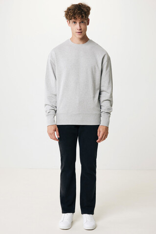 IQONIQ Kruger Relax-Rundhals-Sweater aus recycelt. Baumwolle heather grey bedrucken, Art.-Nr. T9302.013.XS IQONIQ Kruger Relax-Rundhals-Sweater aus recycelt. Baumwolle heather grey bedrucken, Art.-Nr. T9302.013.XS