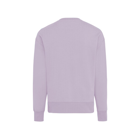 IQONIQ Kruger Relax-Rundhals-Sweater aus recycelt. Baumwolle lavender bedrucken, Art.-Nr. T9302.011.XXXL