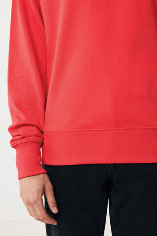 IQONIQ Kruger Relax-Rundhals-Sweater aus recycelt. Baumwolle luscious red bedrucken, Art.-Nr. T9302.008.XL