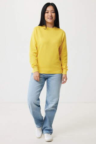 IQONIQ Etosha Lightweight Sweater aus recycelter Baumwolle gelb bedrucken, Art.-Nr. T9303.045.XXL
