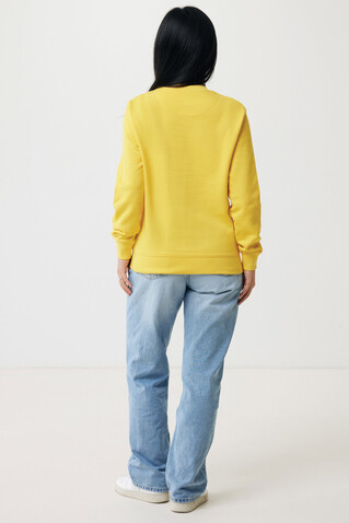 IQONIQ Etosha Lightweight Sweater aus recycelter Baumwolle gelb bedrucken, Art.-Nr. T9303.045.XXL