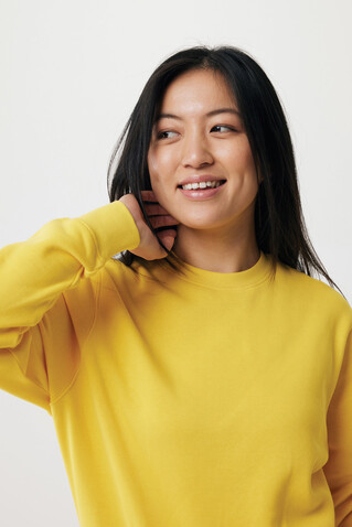IQONIQ Etosha Lightweight Sweater aus recycelter Baumwolle gelb bedrucken, Art.-Nr. T9303.045.XXL