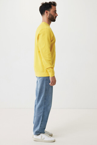 IQONIQ Etosha Lightweight Sweater aus recycelter Baumwolle gelb bedrucken, Art.-Nr. T9303.045.XXL