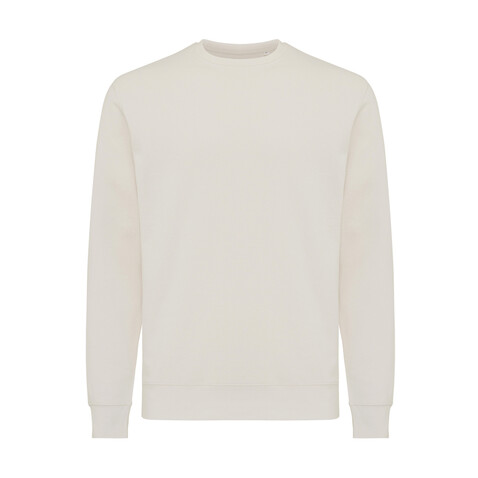 IQONIQ Etosha Lightweight Sweater aus recycelter Baumwolle ivory white bedrucken, Art.-Nr. T9303.040.M