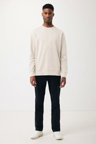 IQONIQ Etosha Lightweight Sweater aus recycelter Baumwolle ivory white bedrucken, Art.-Nr. T9303.040.M