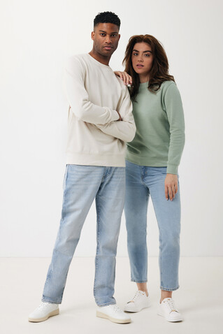 IQONIQ Etosha Lightweight Sweater aus recycelter Baumwolle ivory white bedrucken, Art.-Nr. T9303.040.M
