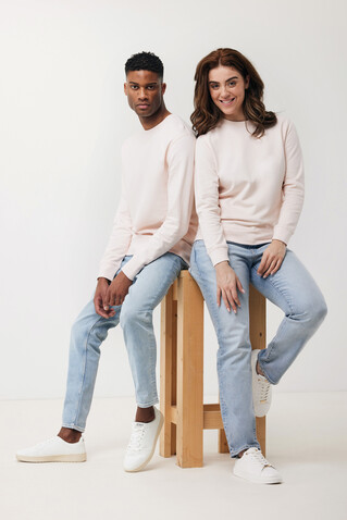 IQONIQ Etosha Lightweight Sweater aus recycelter Baumwolle cloud pink bedrucken, Art.-Nr. T9303.039.S IQONIQ Etosha Lightweight Sweater aus recycelter Baumwolle cloud pink bedrucken, Art.-Nr. T9303.039.S