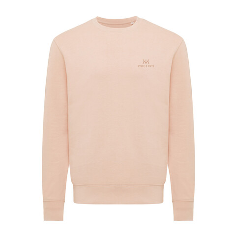 IQONIQ Etosha Lightweight Sweater aus recycelter Baumwolle peach nectar bedrucken, Art.-Nr. T9303.038.M